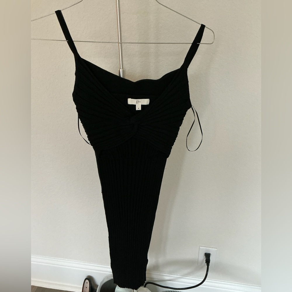 Black Ribbed Dress
